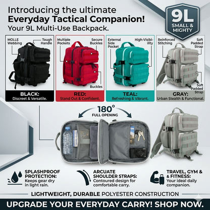 Multi-Use Mini-Tactical backpack 9L