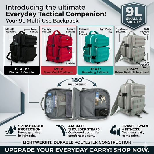 Multi-Use Mini-Tactical backpack 9L